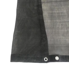 Black Heavy-Duty 6' x 8' Mesh Tarp with Grommets & UV Sun / Shade Protection