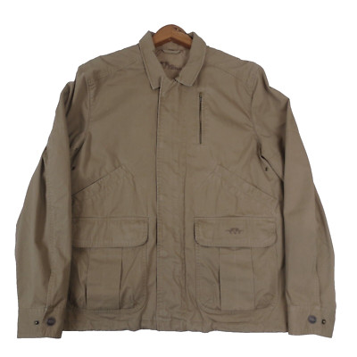 Blaser Palermo Jacket Men Large Tan Canvas Casual Lightweight Chore Field Jacket