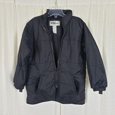 LL Bean Kids 3-in-1 Inner Liner Quilted Nylon Jacket Parka Boys Kids S 8 Black