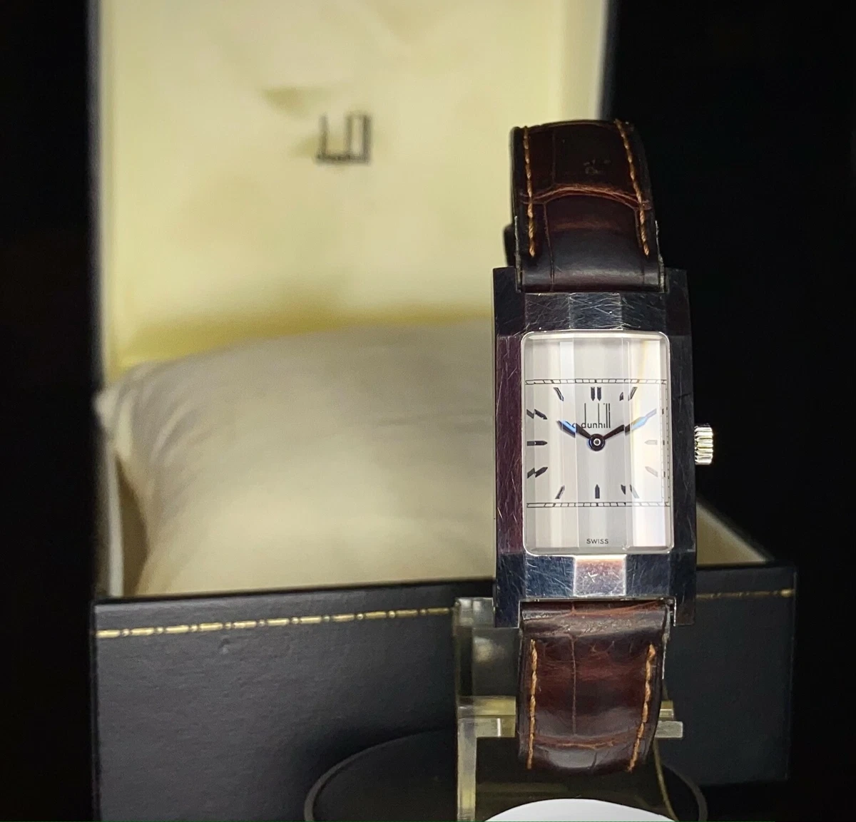 LOT:37 | DUNHILL - a limited edition mid-size stainless steel Millennium  wrist watch.