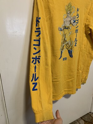 T-shirt DBZ X Primitive Jaune Taille M - Goku Super Saiyan, édition Rare