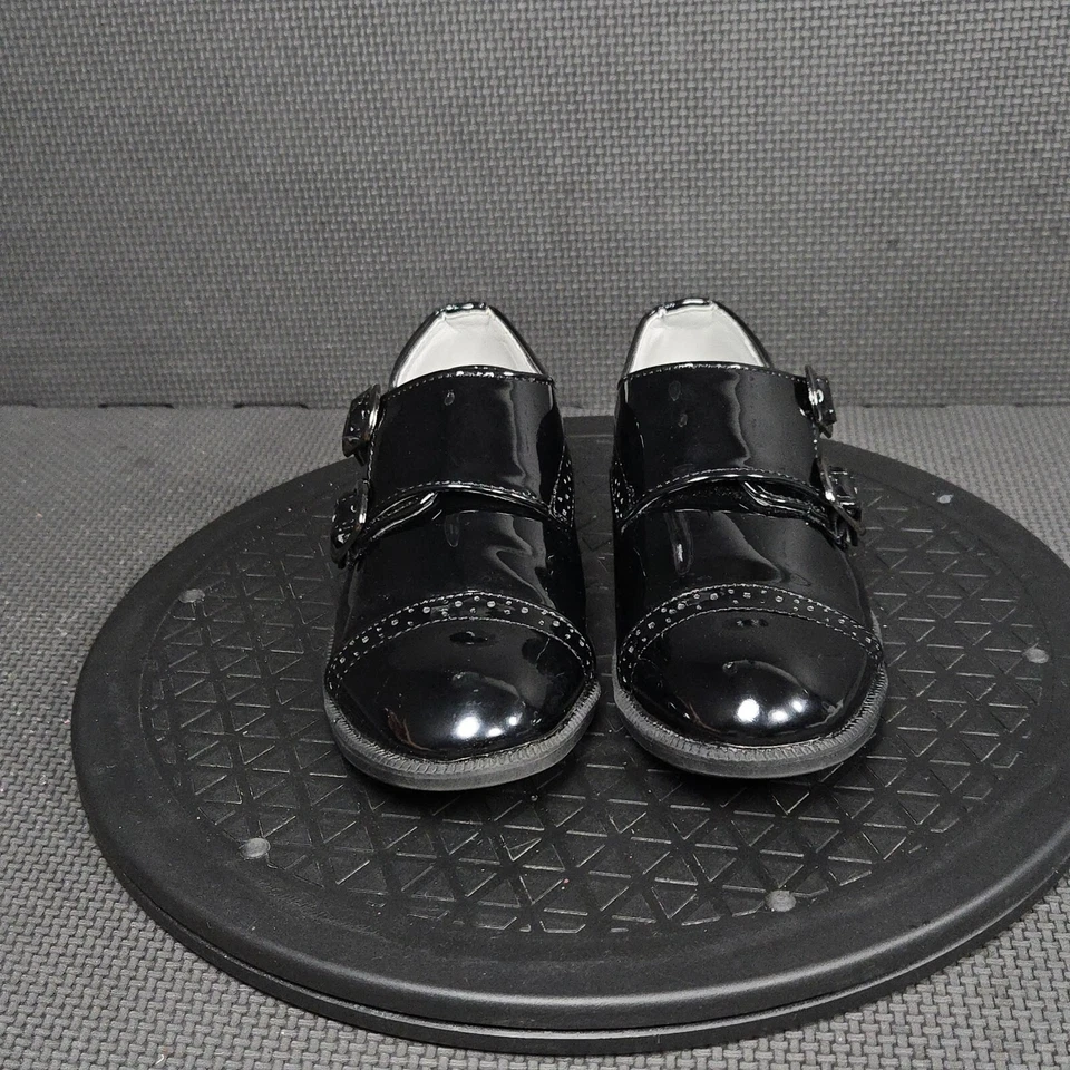 Zapatos con correa de monje Just One Sight talla 10 negros mocasines de vestir escolar Foto 2 de 4