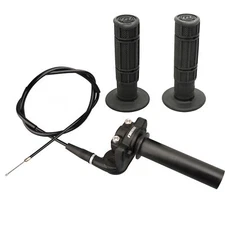 NIBBI Twist Handle Grip Bar Throttle Cable For Suzuki RM50 RM60 RM65 RM80 RM85  