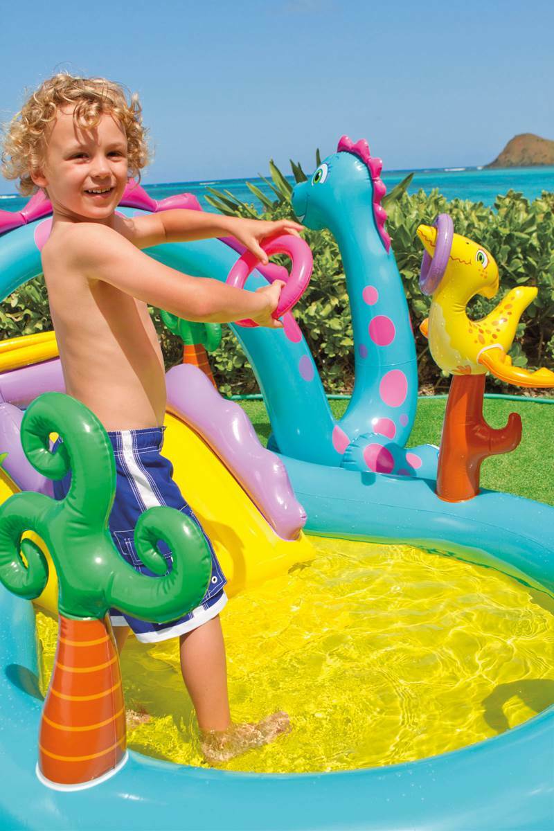dinoland inflatable play center