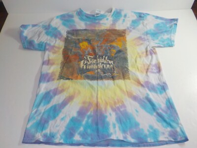 Forbidden Kingdom Shirt 2019 Music Festival Dub Step Music Tie Dye L (0188)