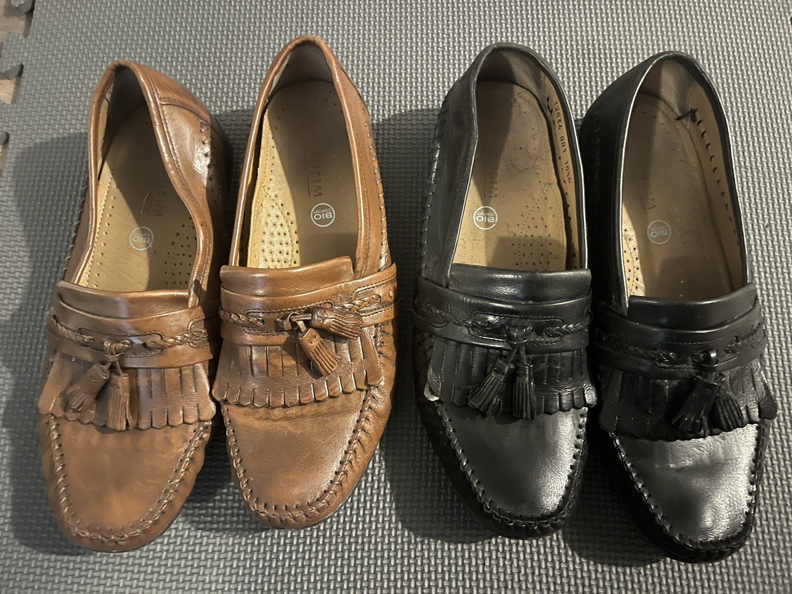 Lotto da uomo nero Florsheim 10 5D marrone pelle kiltie taglia 10 5D taglia 10 5D