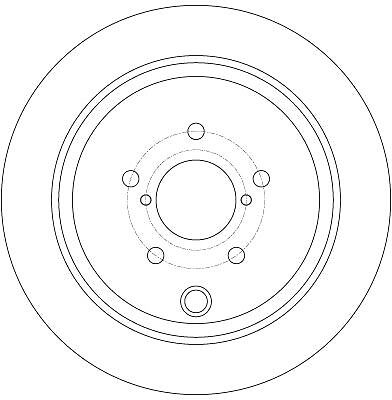 2x Bremsscheibe hinten TRW DF6306 passend für SUBARU TOYOTA - Bild 2 von 2