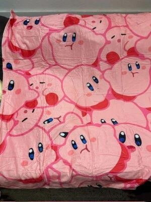 Kirby cartoon Anime Soft Cozy Throw Blanket super soft for kids 50*40" gift