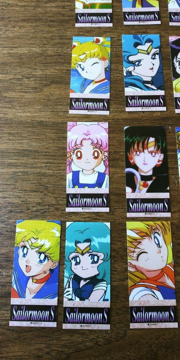 PRETTY SOLDIER SAILOR MOON S JAPANESE 22 TRADING CARD SET, 3 INCH
