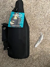 Wine Bottle Carrier Tote CADDY O Shoulder Strap Zipper Cork Screw Black