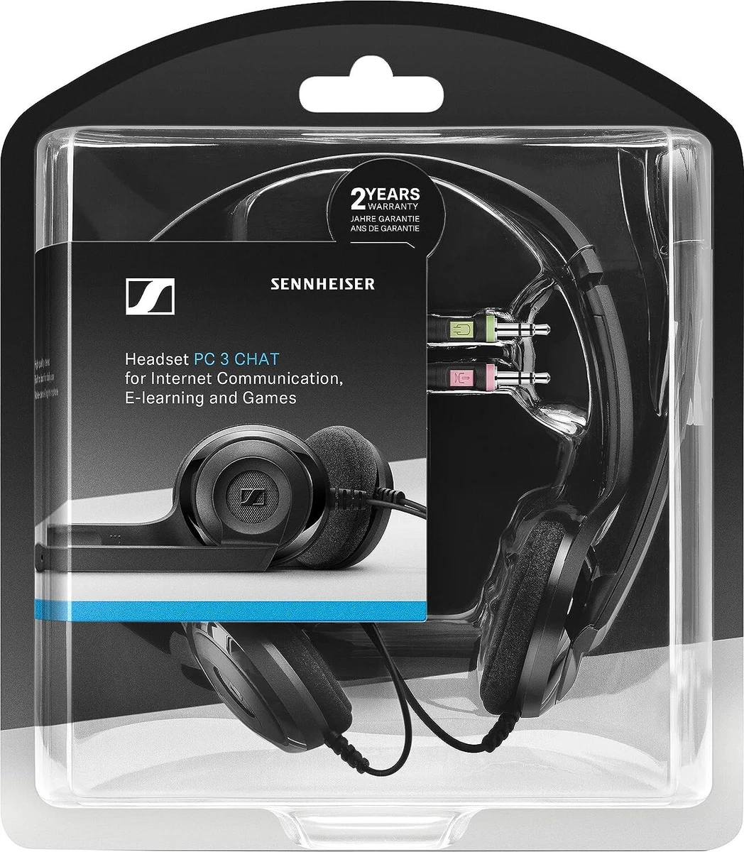 Sennheiser PC 3 Chat - Durable On-Ear Wired Headset - Noise