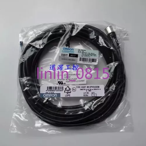 1Pcs New Omron Sensor connection cable XS2F-M12PVC4S5M