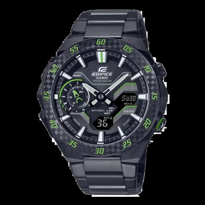 CASIO EDIFICE WINDFLOW ECB-2200RC-1A3 Solar Stainless Steel Black Mobile Link
