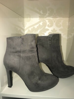 Buffalo Ankle Boots Plateau Stiefeletten grau NP 69,90  Gr.39