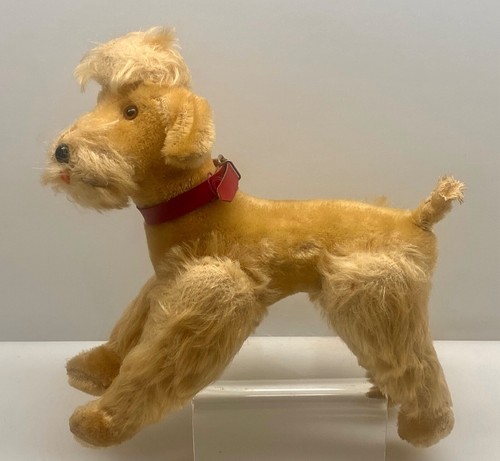 TOY ~ PLUSH ~ ANTIQUE STEIFF ~ MOHAIR MOVABLE JOINTED HEAD & LEGS 9" x 9" VGC