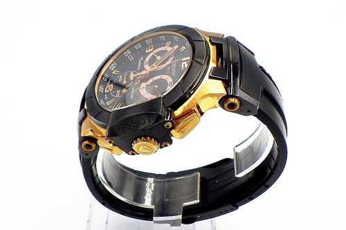 TISSOT T048.417.27.057.06 T-Race Chronograph Men's Quartz Wristwatch Watch Used - Picture 3 of 8
