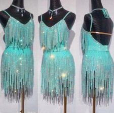 Latin Dance Dress Women's Senior Custom Cha Tango Dance Dress Stage Professiona