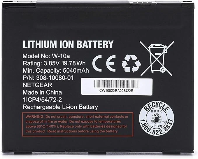 NUEVO - OEM - Netgear W-10A NightHawk M1 MR1100 Router Hotspot Batería Foto 2 de 4