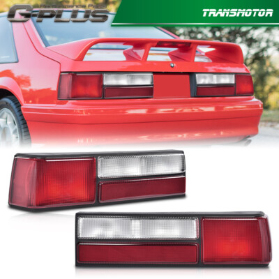 Tail Lights Taillamps Set Left Right Side Pair Fits For 1987-1993 Ford Mustang