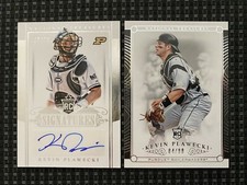 2015 National Treasures Kevin Plawecki RC Base & Signature #/99 - Red Sox Padres