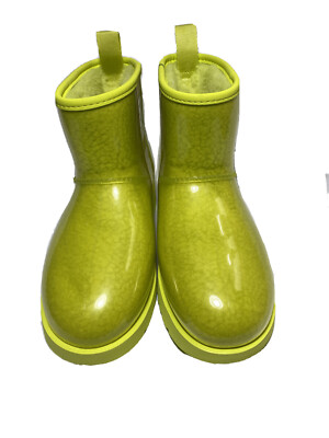 UGG Women's Classic Clear Mini Ankle Boot Style 1113190 Sulfur Size7