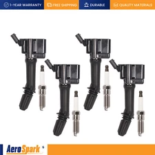 4x Ignition Coil + 4x Iridium Spark Plug Kits for GMC Terrain 1.5L l4 UF802