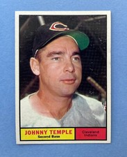 1961 Topps Baseball Johnny Temple #155 Cleveland Indians Vintage Card