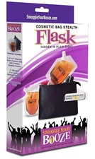 Smuggle Your Booze Cosmetic Bag Stealth Flask Hidden in Plain Sight