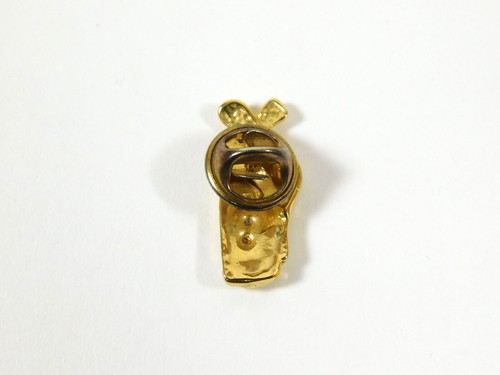 Goldfarbene Golftasche und Schläger mit Strass Anstecknadel - Bild 2 von 3