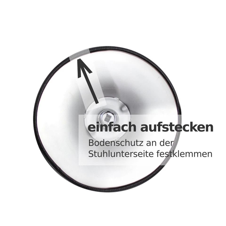 Barhocker-Bodenschutz (alle Größen!) | Gummi | BRUCHSICHER | Kratzschutz - Bild 3 von 4