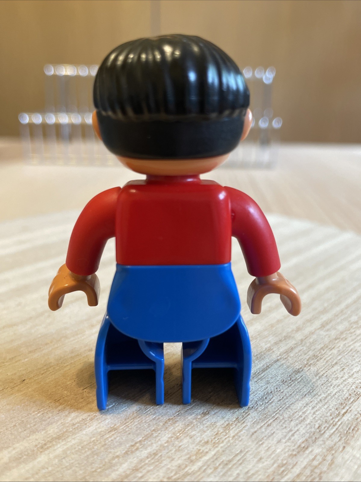 Duplo Lego Man Red Top Blue Pants Ville solo personaggio foto 2