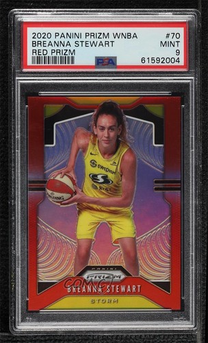 2020 Panini Prizm WNBA Red Prizm 48/275 Breanna Stewart #70 PSA 9 MINT sq1