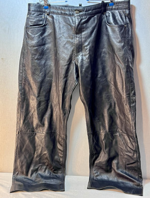 INFINITY Leather Motorcycle Trousers Pants VTG Size 44