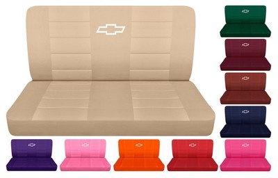 Front bench seat covers Fits 1961 to 1986 Chevy C/K 10-20 pickup/truck w/design