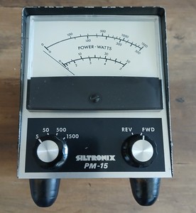 SILTRONIX PM-15 WATTMETER 5-50-500-1500 WATTS SELECTABLE