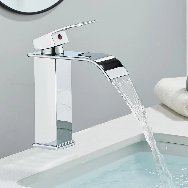 Wasserhahn Bad Waschtischarmatur Badarmatur Waschbecken Mischbatterie Chrom Hahn - Bild 4 von 4