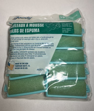 Goody Foam Rollers VTG 1995 Green 10 Count Hair Up To 8" New with Discoloration