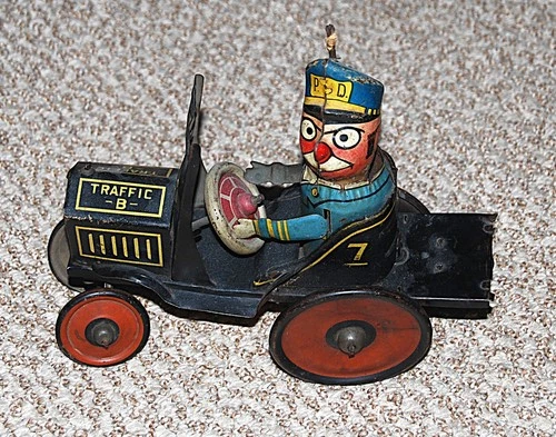 Marx Vintage 1920's/30's Wind-Up Toy Beat It the Komikal Kop