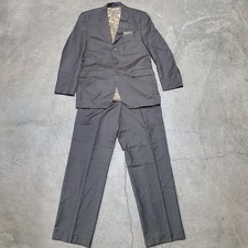 Vintage Ralph Lauren Light Brown Taupe Pinstripe Suit