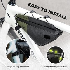 ROCKBROS Tyvek Series Bike Frame Bag Triangle Bag Lightweight Storage Pouch0.7L