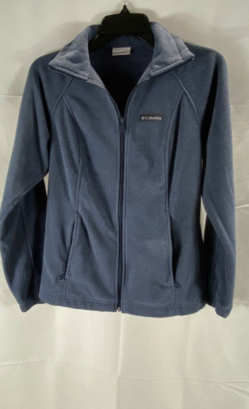 Columbia Women's Benton Springs Full Zip Fleece Jacket Blue Sz S