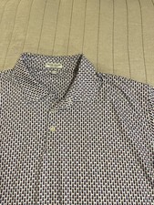 Peter Millar Polo Men Extra XXL Pineapple Skull Pattern Summer Comfort Stretch