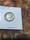 1939-D Mercury Dime   VG+