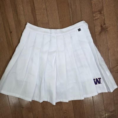 Hype & Vice University Washington UW Huskies Pleated Skirt Womens Size XS White