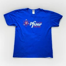 Vintage Y2k Pfizer T Shirt Youth XL Pharma Medicine Pharmacy Promo Kids Day Rare