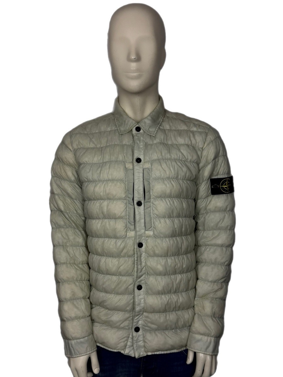 Stone Island Garment Dyed Micro Yarn Down Overshirt Size (XL