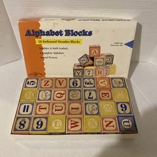 Uncle Goose 28 Classic ABC Wooden Blocks Made In USA New