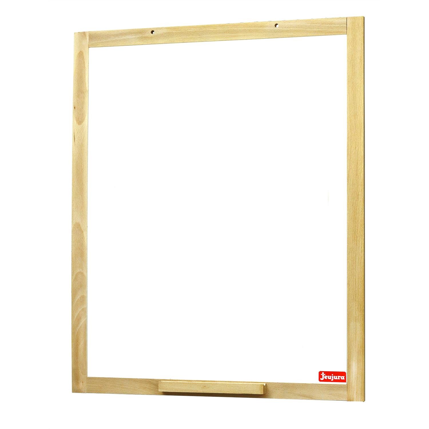 JEUJURA Grand Tableau Mural Magnétique Blanc 54x66cm - Pin Naturel