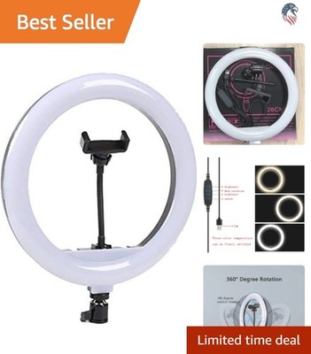 10 Inch Ring Light Replacement Parts USB Switch Phone Holder Compatible with ...