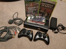 Microsoft Xbox 360 S 250GB Console Bundle: 2 Controllers and 5 games Inc GTA IV